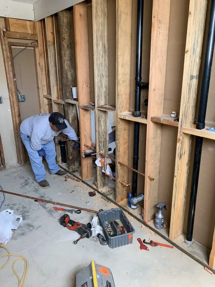 Commercial rough-in plumbing for Gas Line Repair in Canterbury